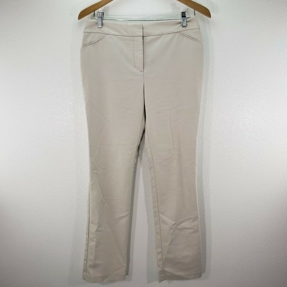 Chicos so‎ slimming womens pants beige slacks flat - Picture 4 of 9
